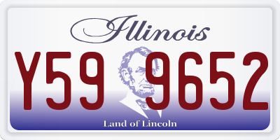 IL license plate Y599652