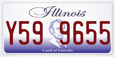 IL license plate Y599655