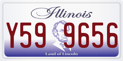 IL license plate Y599656