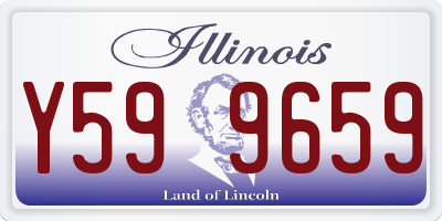 IL license plate Y599659