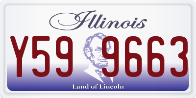 IL license plate Y599663