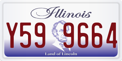 IL license plate Y599664