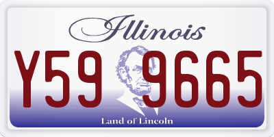 IL license plate Y599665