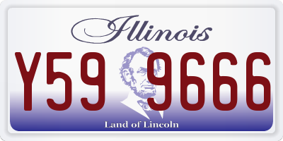 IL license plate Y599666
