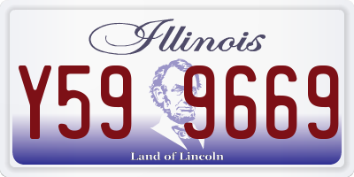 IL license plate Y599669