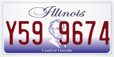 IL license plate Y599674