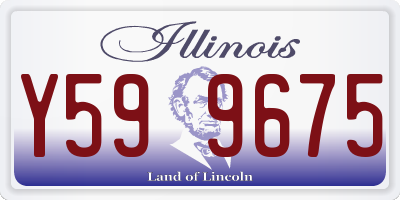 IL license plate Y599675