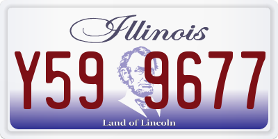 IL license plate Y599677