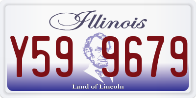 IL license plate Y599679