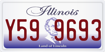 IL license plate Y599693