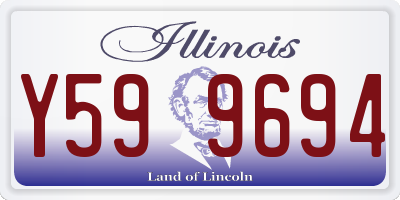 IL license plate Y599694