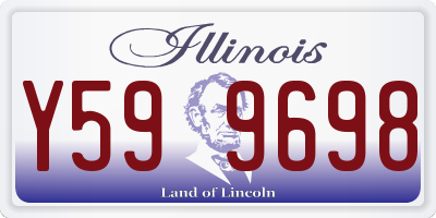 IL license plate Y599698