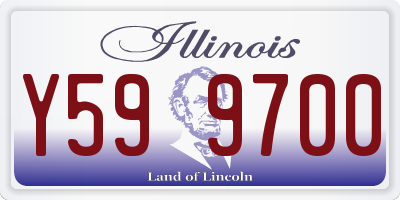 IL license plate Y599700
