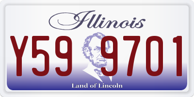 IL license plate Y599701