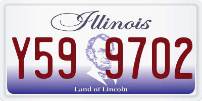 IL license plate Y599702