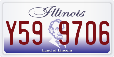 IL license plate Y599706