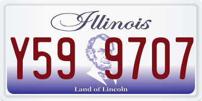 IL license plate Y599707