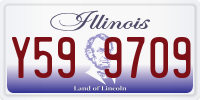 IL license plate Y599709