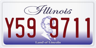 IL license plate Y599711