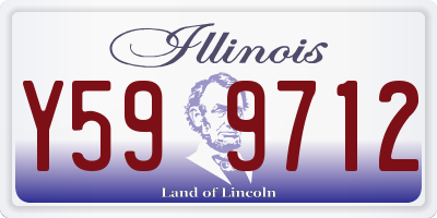 IL license plate Y599712