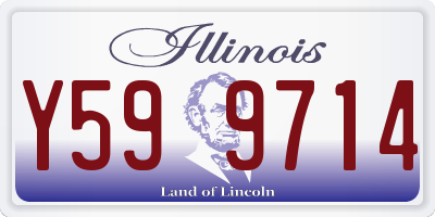 IL license plate Y599714
