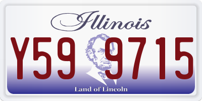 IL license plate Y599715