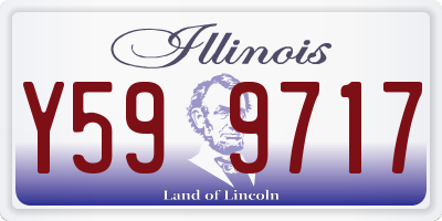 IL license plate Y599717