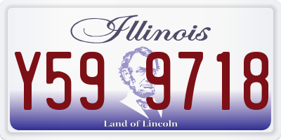 IL license plate Y599718