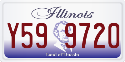 IL license plate Y599720