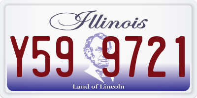 IL license plate Y599721