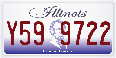 IL license plate Y599722