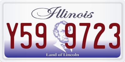 IL license plate Y599723