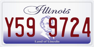 IL license plate Y599724