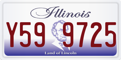 IL license plate Y599725
