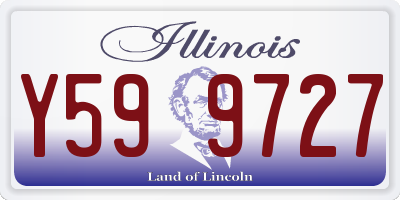 IL license plate Y599727