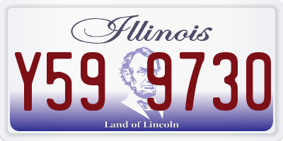 IL license plate Y599730