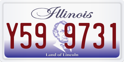 IL license plate Y599731