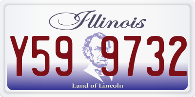 IL license plate Y599732