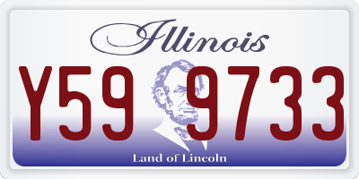IL license plate Y599733