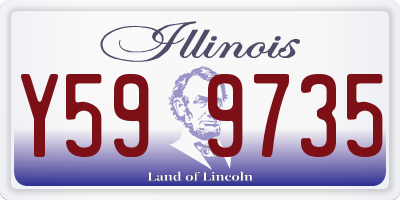 IL license plate Y599735