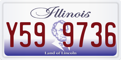 IL license plate Y599736
