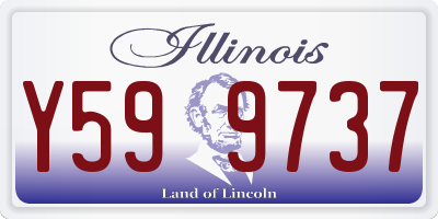 IL license plate Y599737