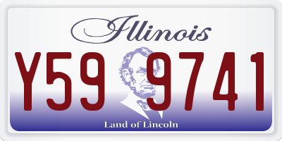 IL license plate Y599741