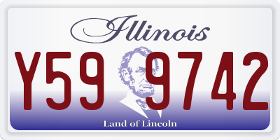 IL license plate Y599742