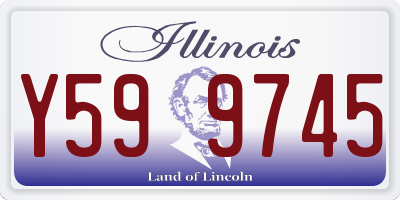 IL license plate Y599745