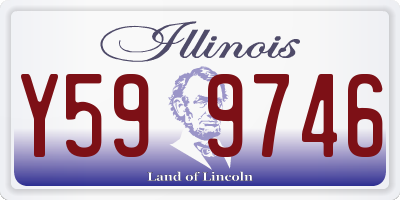 IL license plate Y599746