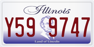 IL license plate Y599747