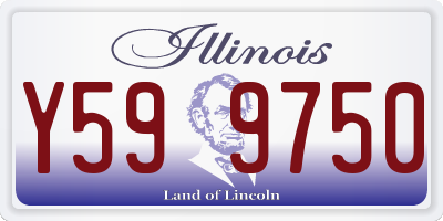 IL license plate Y599750