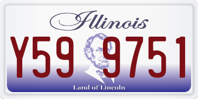 IL license plate Y599751