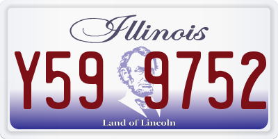IL license plate Y599752